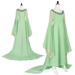 The Lord of the Rings Arwen Undómiel Dress Crown Cosplay Costume The Fairy Suits