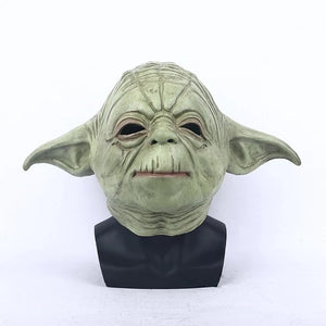 The Mandalorian Master Yoda Cosplay Mask Star Wars Fancy Dress Mask Props Latex