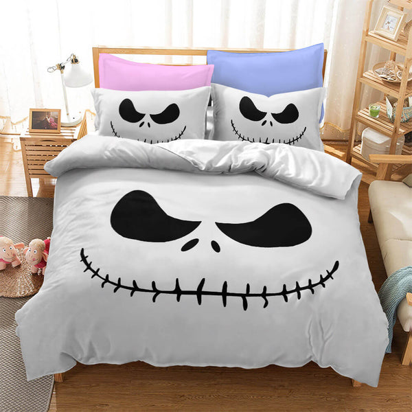 The Nightmare Before Christmas Cosplay Bedding Set Duvet Cover Halloween Sheets