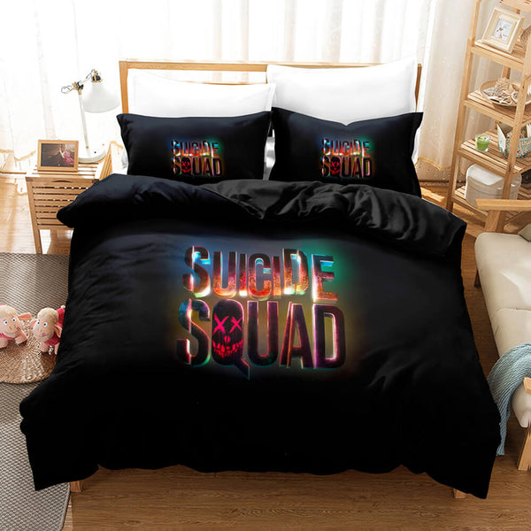 The Suicide Squad Cosplay Bedding Sets Duvet Cover Halloween Comforter Sets
