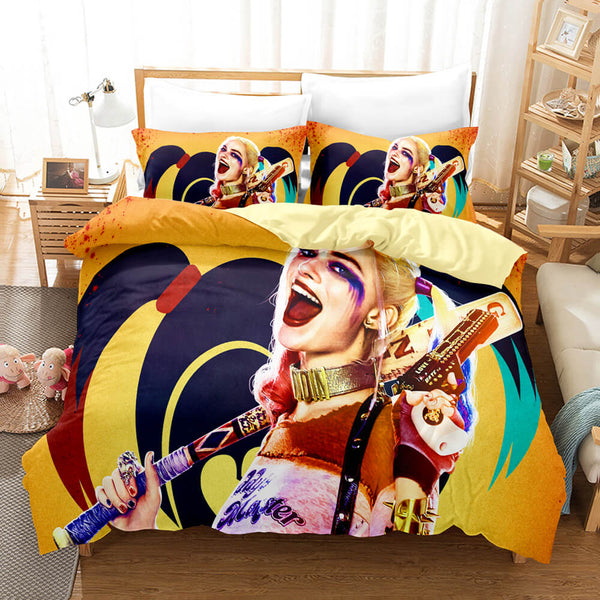 The Suicide Squad Cosplay Bedding Sets Duvet Cover Halloween Comforter Sets