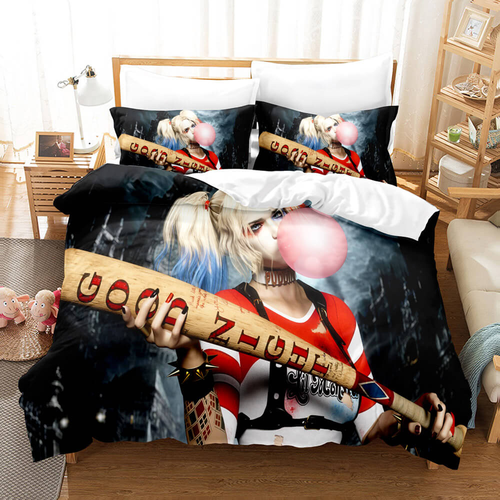 The Suicide Squad Cosplay Bedding Sets Duvet Cover Halloween Comforter Sets