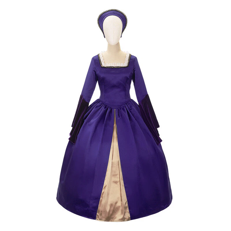 The Tudors Princess Mary Dress Halloween Carnival Suits Vintage Cosplay Costume