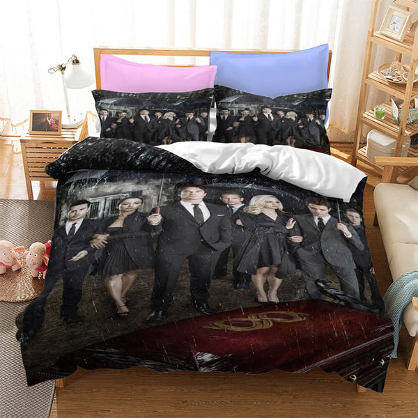 The Vampire Diaries Cosplay Bedding Duvet Cover Halloween Sheets Bed Set