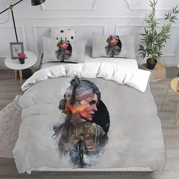 The Witcher Season 2 Bed Set Cosplay Duvet Cover Halloween Sheets Bed Set