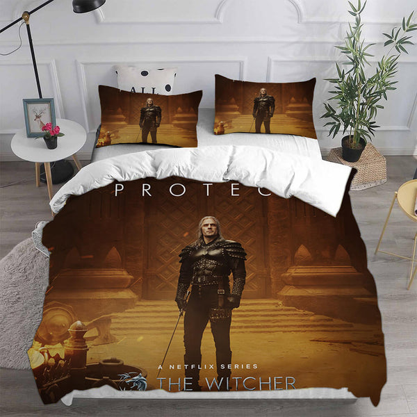 The Witcher Season 2 Bed Set Cosplay Duvet Cover Halloween Sheets Bed Set