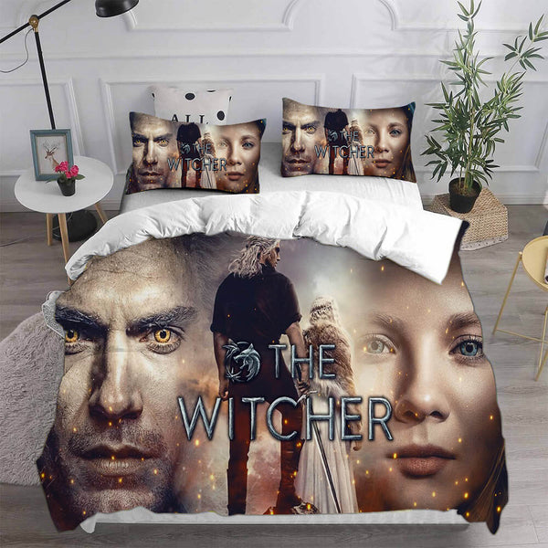 The Witcher Season 2 Bed Set Cosplay Duvet Cover Halloween Sheets Bed Set