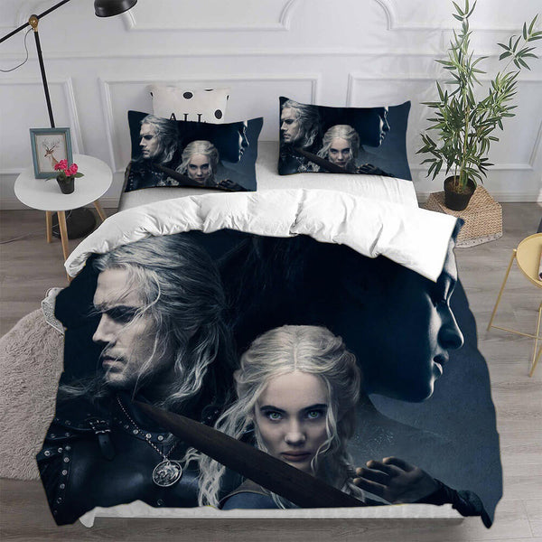 The Witcher Season 2 Bed Set Cosplay Duvet Cover Halloween Sheets Bed Set