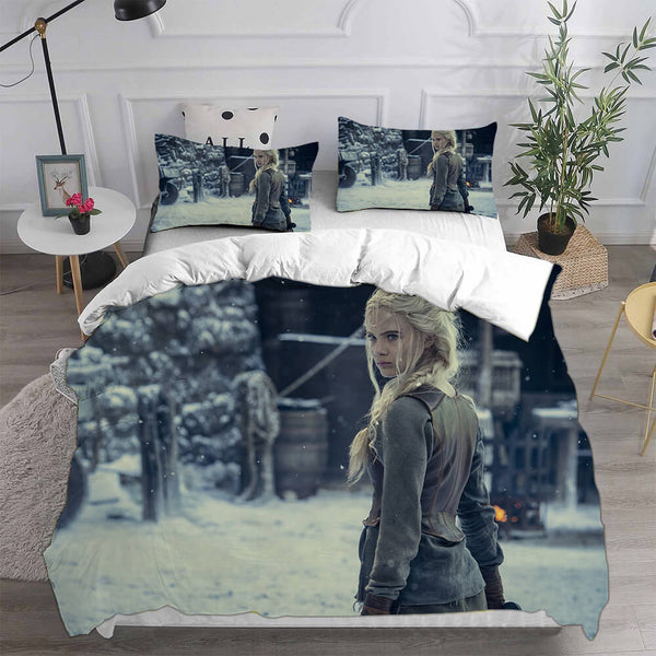 The Witcher Season 2 Bed Set Cosplay Duvet Cover Halloween Sheets Bed Set