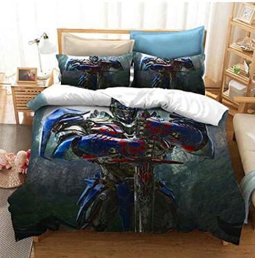 Transformers Optimus Prime Cosplay Bedding Set Duvet Cover Halloween Bed Sheets