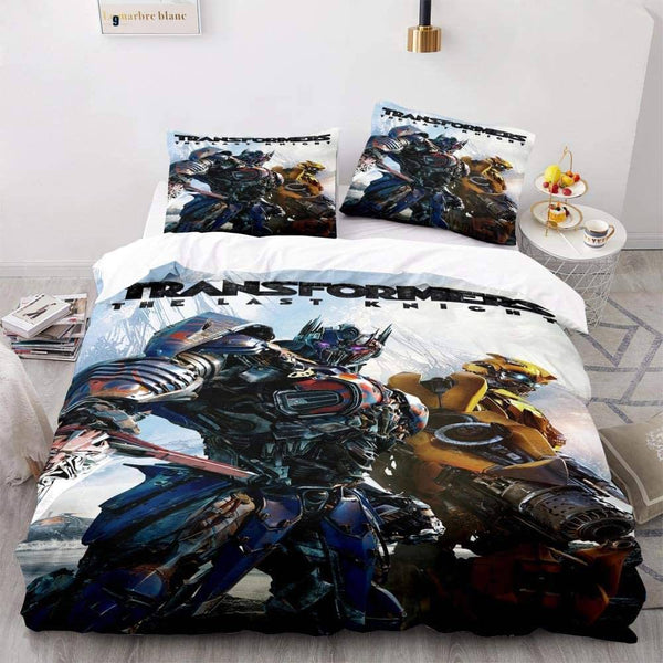 Transformers Optimus Prime Cosplay Bedding Set Duvet Cover Halloween Bed Sheets