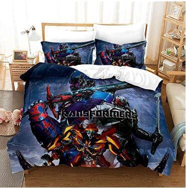 Transformers Optimus Prime Cosplay Bedding Set Duvet Cover Halloween Bed Sheets