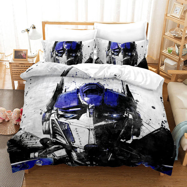 Transformers Optimus Prime Cosplay Bedding Set Duvet Cover Halloween Bed Sheets
