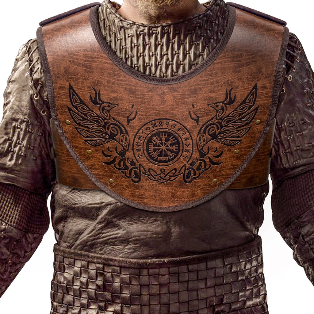 Viking Punk Medieval Knight Leather Armor Larp Breastplate Cosplay Costumes