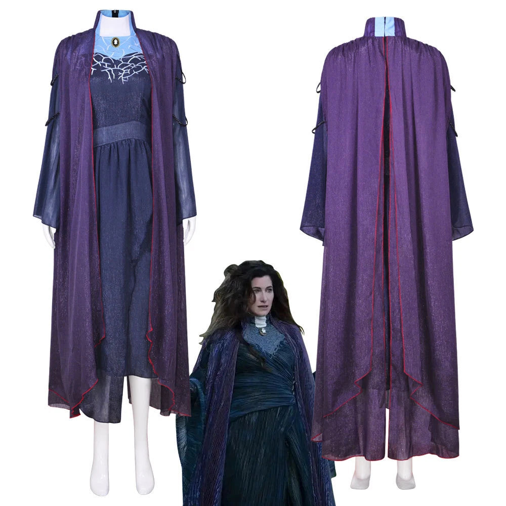 Wanda Vision Agatha Harkness Cosplay Costume Superhero Hallowen Suits Outfits