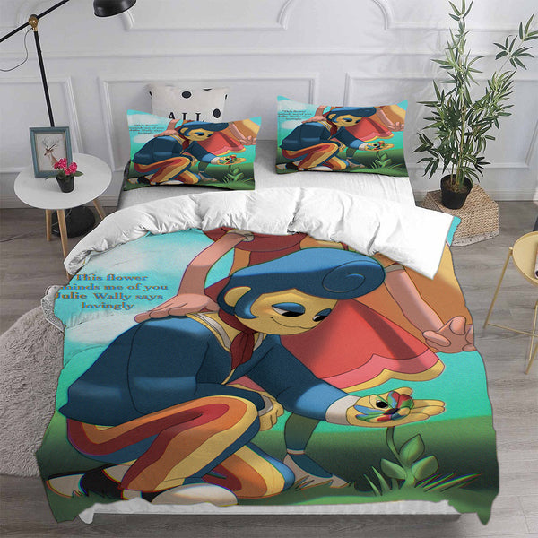 Welcome Home Wally Bedding Sets Bed Quilt Cover Pillow Case Halloween Cosplay Comforter Sets