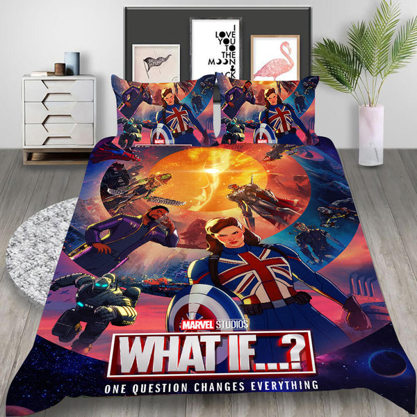 What If Cosplay Bedding Set Duvet Cover Halloween Bed Sheets