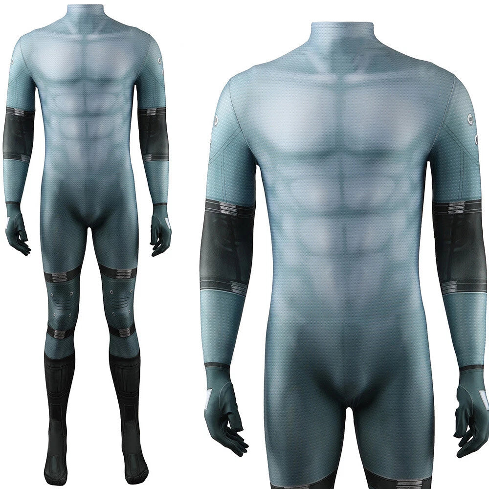 Cosplay Metal Gear Solid Snake Jumpsuits Adult Kids Bodysuits Zentai Costumes