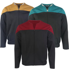 Star Trek Deep Space Nine Commander Gold Blue Uniform Voyager Starfleet Jacket Costume