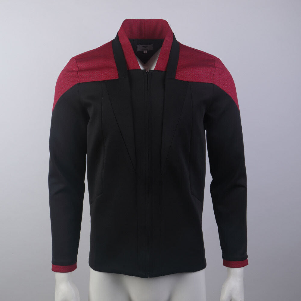 Star Trek Picard 3 Red Geordi Gold Blue Dress Uniform Starfleet Jacket Shirts Costume