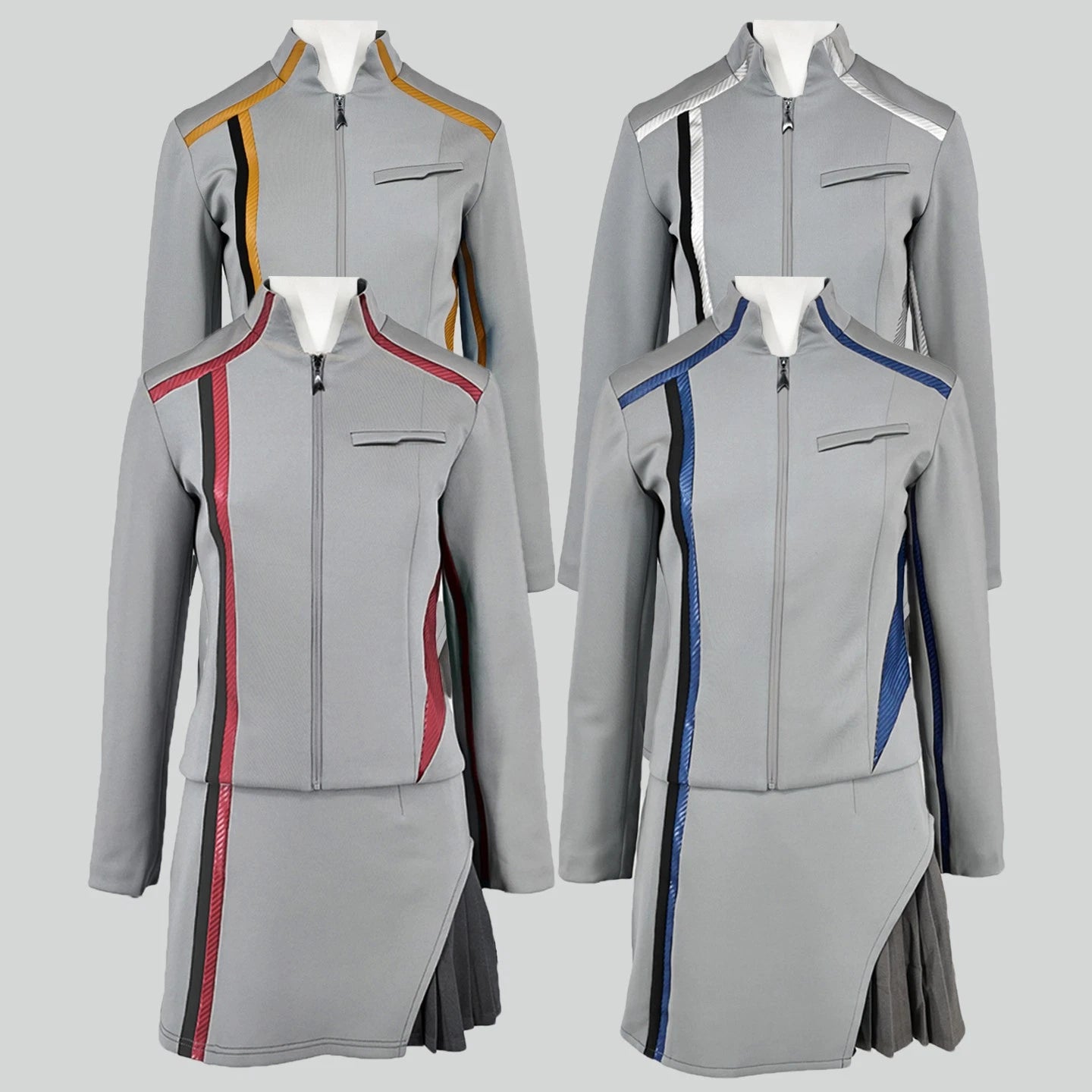 Star Trek Starfleet Academy Engineer Science Medical Uniform Skirts Cosplay Costumes Suits
