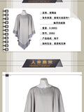 SW The Phantom Menace Qui Gon jinn Cloak Cape Halloween Cosplay Costume