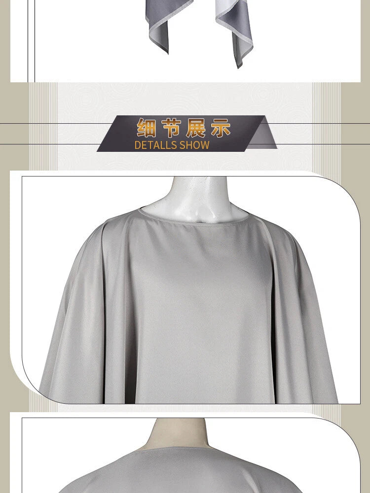 SW The Phantom Menace Qui Gon jinn Cloak Cape Halloween Cosplay Costume