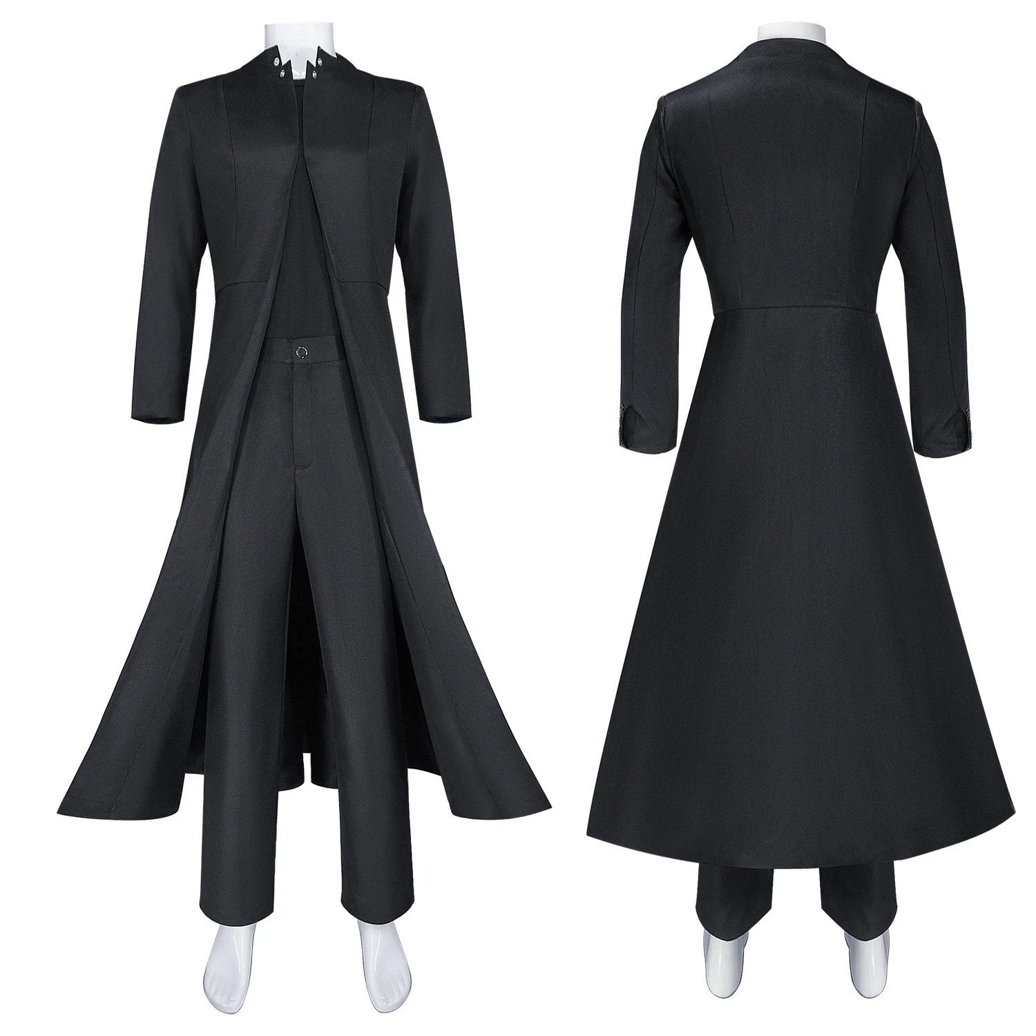 The Matrix Resurrections Neo Cosplay Costume Halloween Jacket Pants Sunglasses