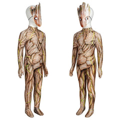 Guardians of the Galaxy 3 Groot Mask Jumpsuit Superhero Adult Kids Bodysuits New