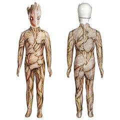 Guardians of the Galaxy 3 Groot Mask Jumpsuit Superhero Adult Kids Bodysuits New