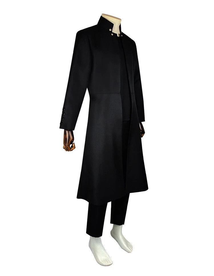 The Matrix Resurrections Neo Cosplay Costume Halloween Jacket Pants Sunglasses