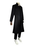 The Matrix Resurrections Neo Cosplay Costume Halloween Jacket Pants Sunglasses