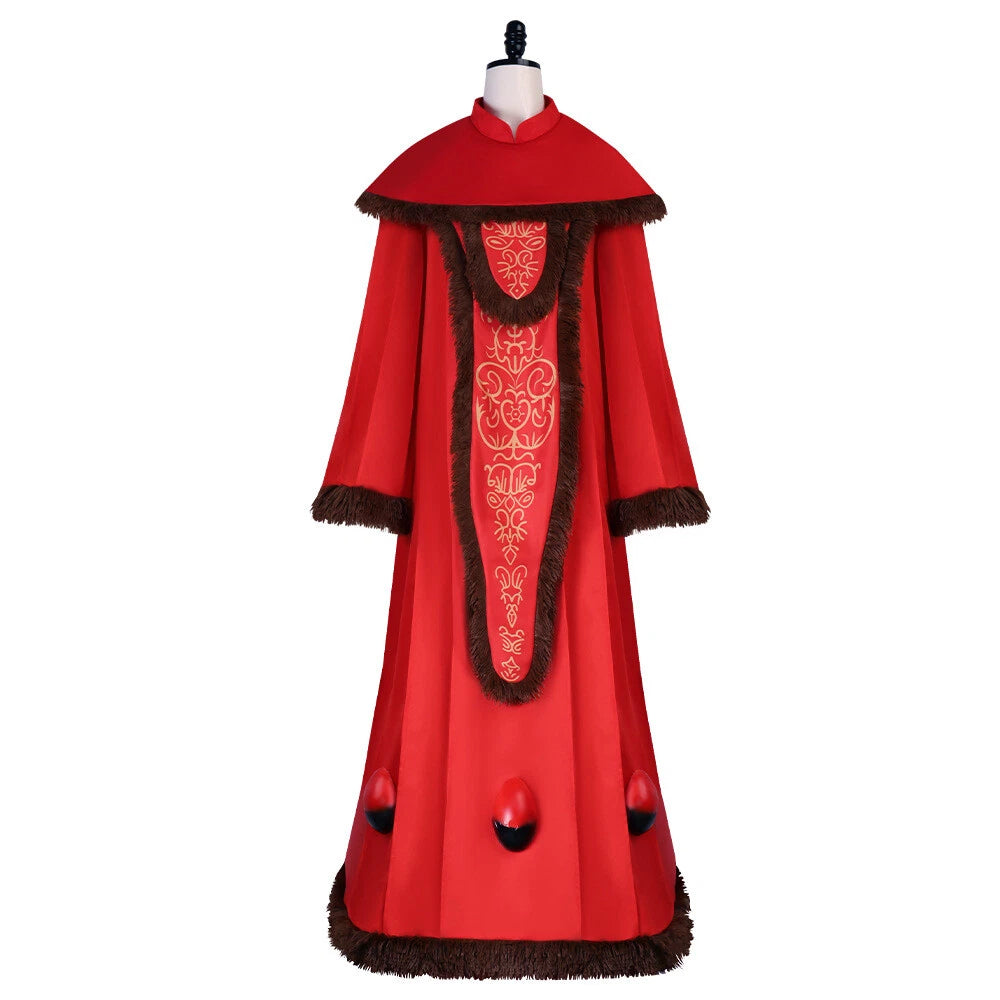 Cosplay Star Wars Queen Padmé Amidala Red Dress Halloween Carnival Suits Gown