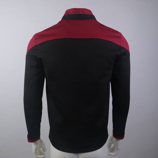 Star Trek Picard 3 Red Geordi Gold Blue Dress Uniform Starfleet Jacket Shirts Costume