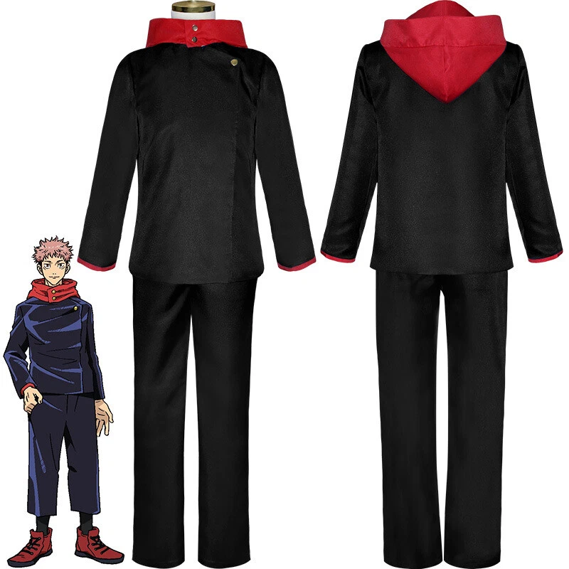 Jujutsu Kaisen Itadori Yuji Costumes Halloween Cosplay Carnival Suits Adult Kids