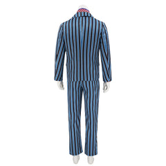 Austin Powers Spy Agent Striped Suits Halloween Masquerade Costumes Set