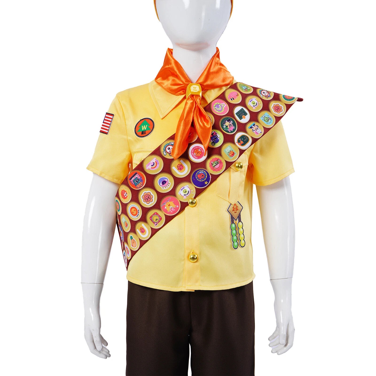 Cosplay Up Russell Shirts Shorts Hat Adult Kids Halloween Carnival Suits Costume