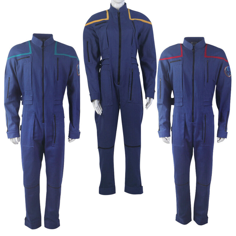 Star Trek Enterprise Duty Jumpsuit Uniforms Captain Jonathan Archer Cosplay Costumes
