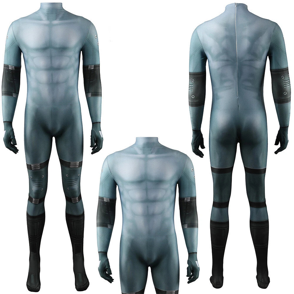 Cosplay Metal Gear Solid Snake Jumpsuits Adult Kids Bodysuits Zentai Costumes