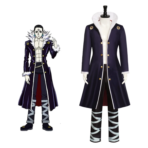 Cosplay Hunter X Hunter Chrollo Lucilfer Coat Pants Costumes Halloween Suits