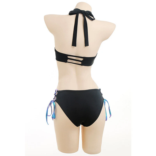 Demon Slayer Kanroji Mitsuri Swimsuit Cosplay Womens Swimwear Bikini Beachwear