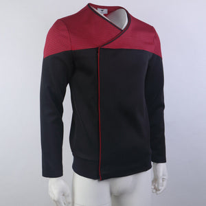 Star Trek Picard 3 Command Red Uniform Cosplay Starfleet Gold Blue Top Shirts Costume