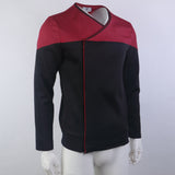 Star Trek Picard 3 Command Red Uniform Cosplay Starfleet Gold Blue Top Shirts Costume