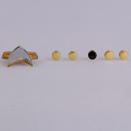 Cosermart Star Trek  Voyager Communicator  adge PinPip 6pcs Set Cosplay Prop