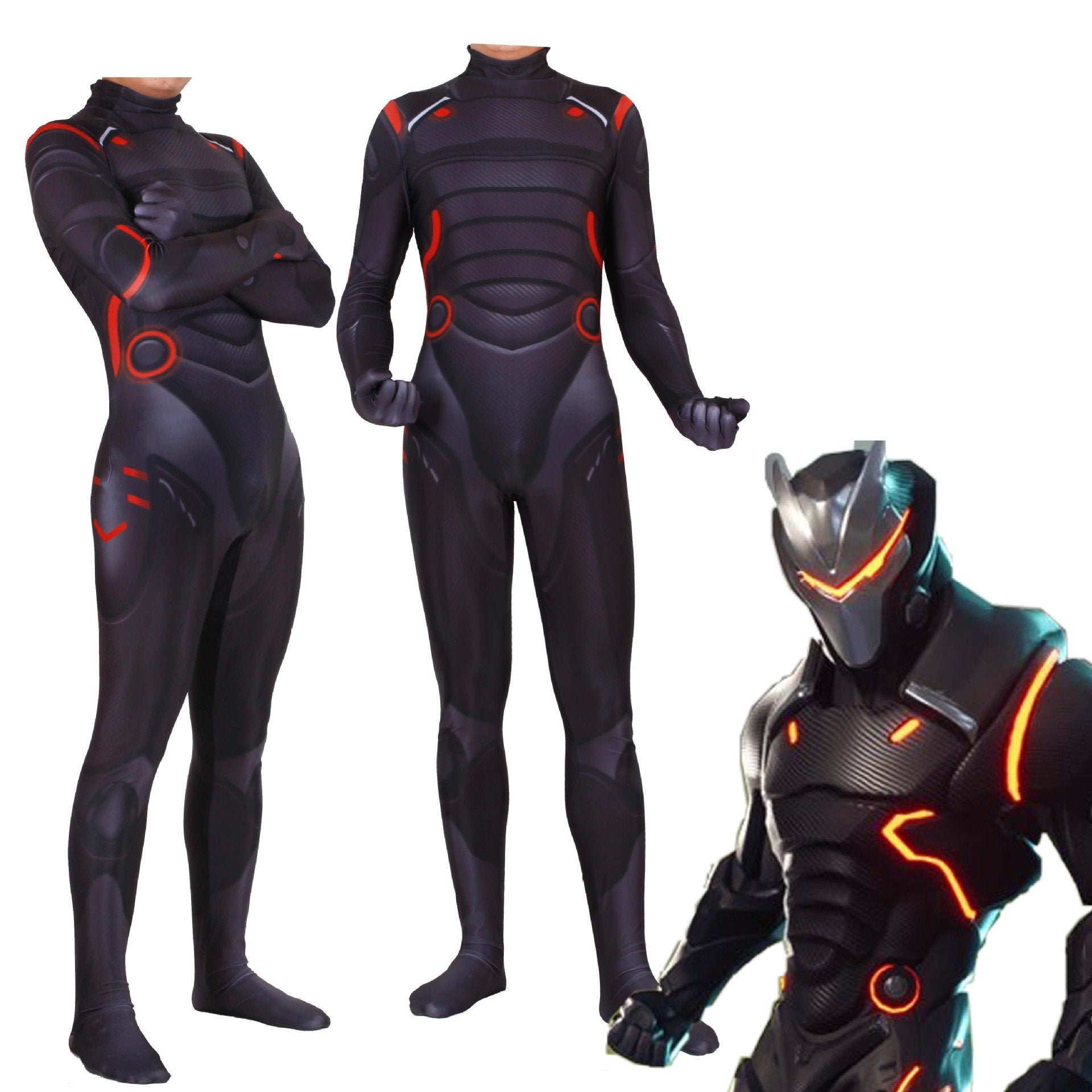 Adult Kids Game Cosplay Costume Omega Oblivion link Zentai Bodysuit Suit Jumpsuits  Halloween