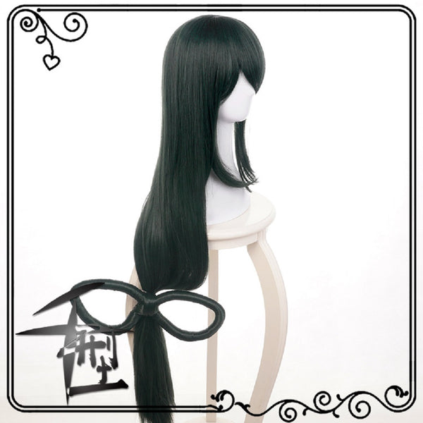 Boku no Hero Academia Tsuyu Asui Cosplay Wig My Hero Academia Women Long Green Synthetic Hair Halloween Party +Wig Cap