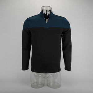 Cosermart Star Trek  Picard  Uniform New Engineering Blue Top Shirts Halloween Cosplay Costume