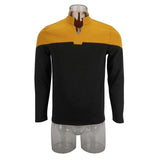 Cosermart Star Trek Picard  Uniform New Engineering Gold Top Shirts Halloween Cosplay Costume