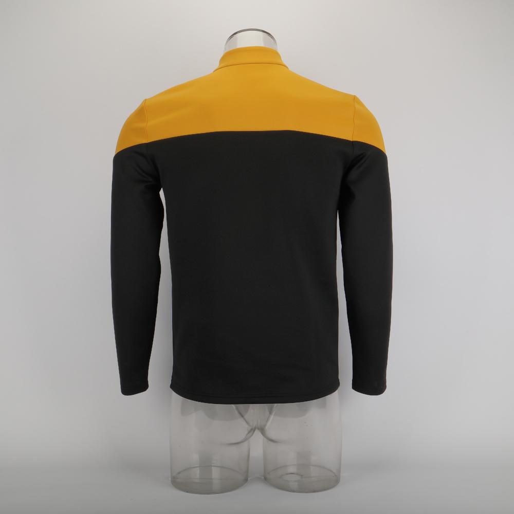 Cosermart Star Trek Picard  Uniform New Engineering Gold Top Shirts Halloween Cosplay Costume