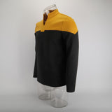 Cosermart Star Trek Picard  Uniform New Engineering Gold Top Shirts Halloween Cosplay Costume